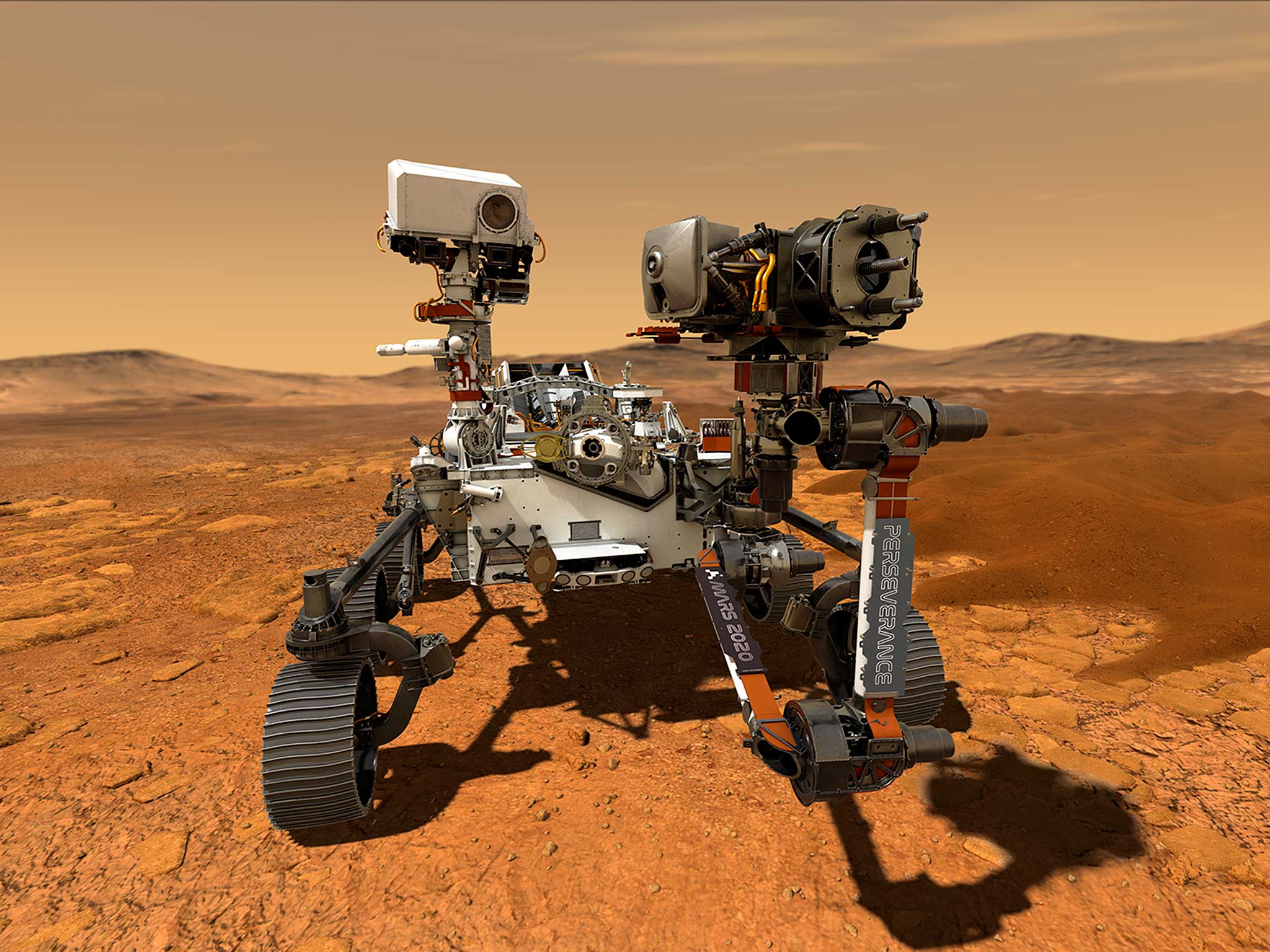 NASA Perseverance Rover on Mars